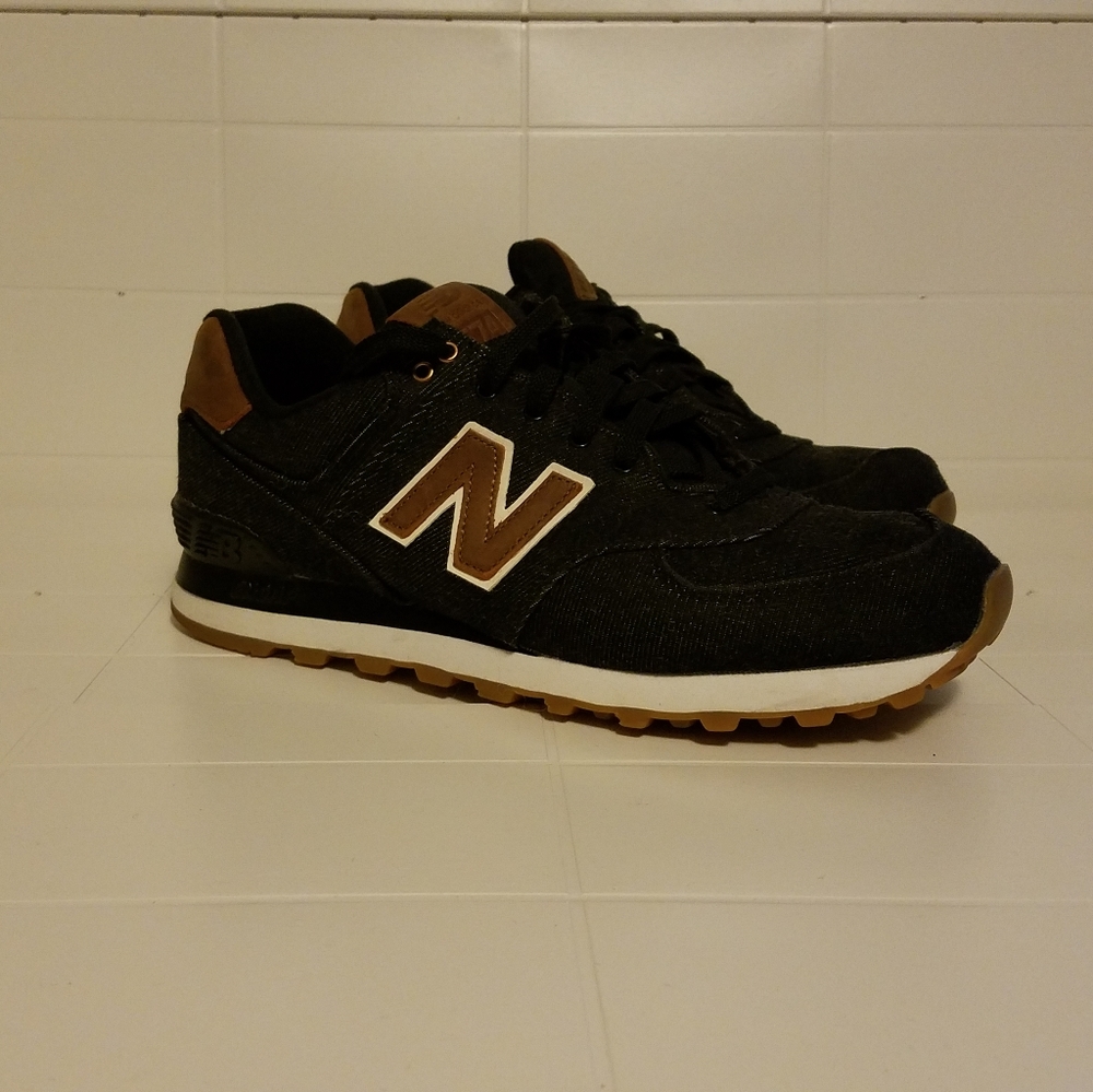 New Balance 574 Encap Black Denim